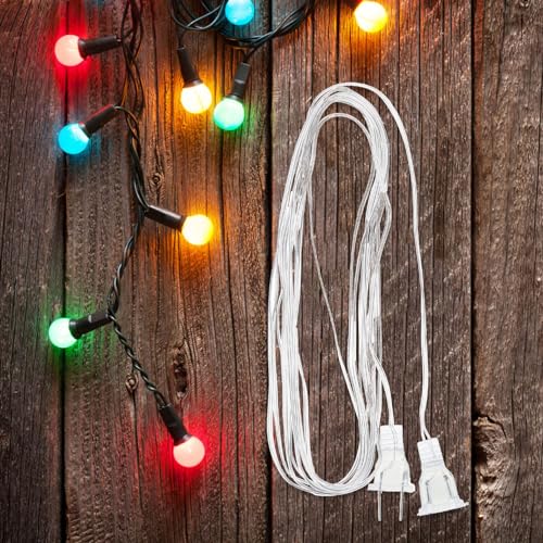 Gadpiparty 2 Pcs String Extension Lights Clear Cable Extension Cord Plug Extension Cord Invisible Extension Plug Light Accessory Extender Wire for Lamp Indoor Outdoor