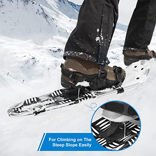 Resvin 25/30 Inches Snow Shoes For Men Women Youth, Lightweight Aluminum Terrain Snowshoes With Special Eva Padded Ratchet Binding And Carrying Tote Bag #TOP5