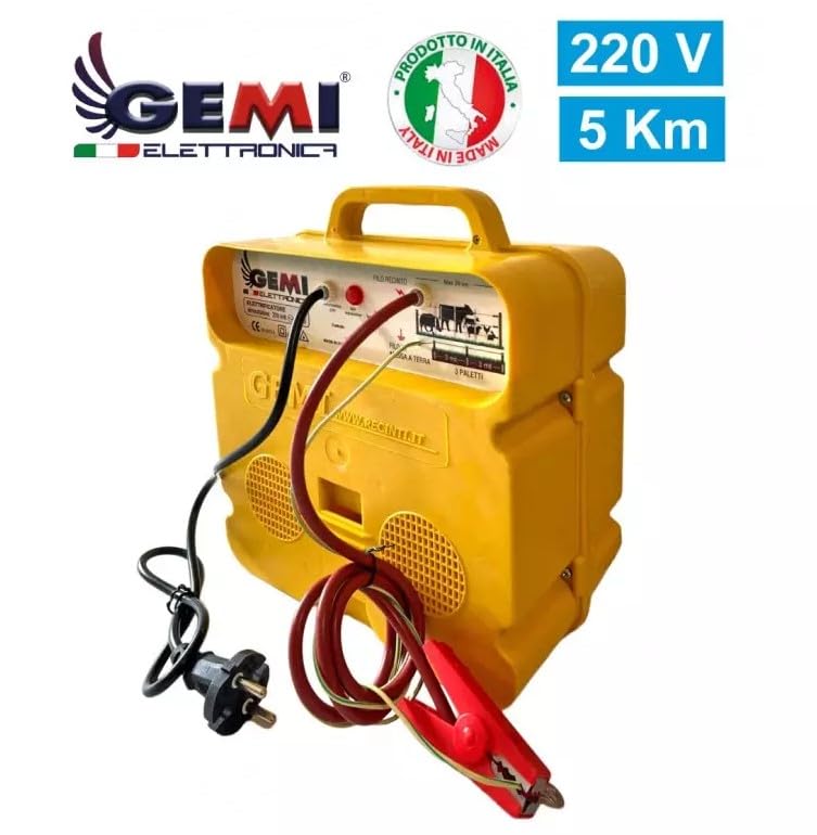 Gemi Elettronica Elettrificatore Depotenziato 220V per Recinzioni Animali Domestici