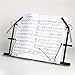 Eastar Tabletop Music Stand for Sheet Music ESMF-3, Table Top Desktop Book Stand Folding Portable Sheet Music Stand Adjustable Travel Music Holder Lightweight with Carrying Bag, Black