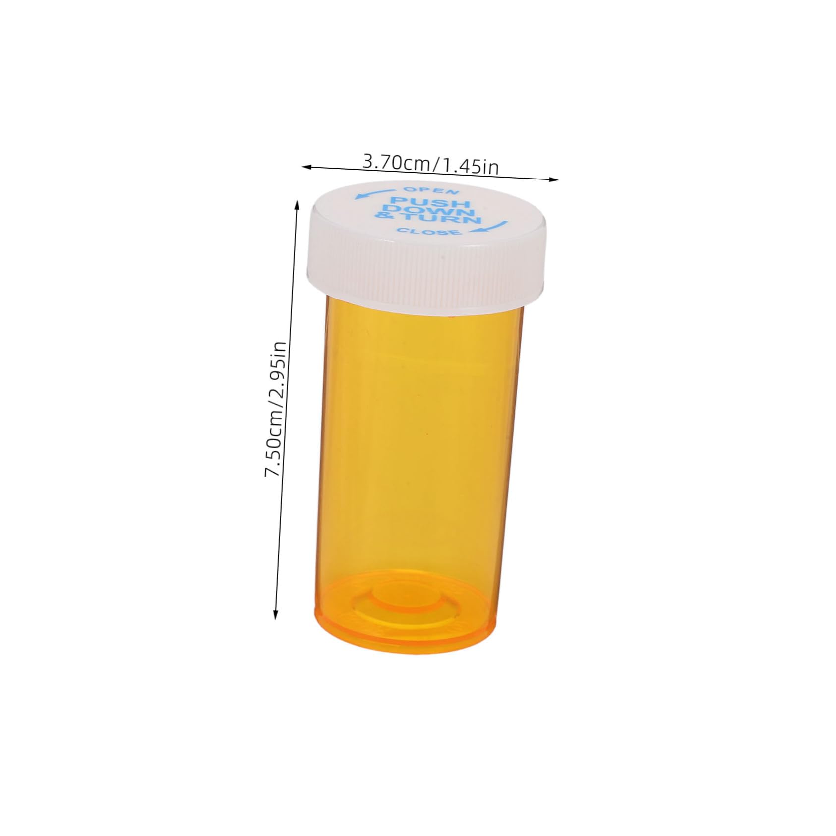 SOLUSTRE Airtight Medicine Container Set 25pcs Small Medicine Bottles Caps Pp Plastic Travel Pill Bottles for Health Products