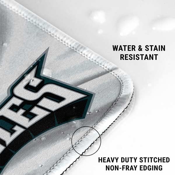 Skinit Large Gaming Mouse Pad - Officially Licensed Philadelphia Eagles Design with Stitched Edges, Waterproof, Non-Slip Rubber Base, Desk Mat for Keyboard & Mouse, 31.5" x 11.8" inches