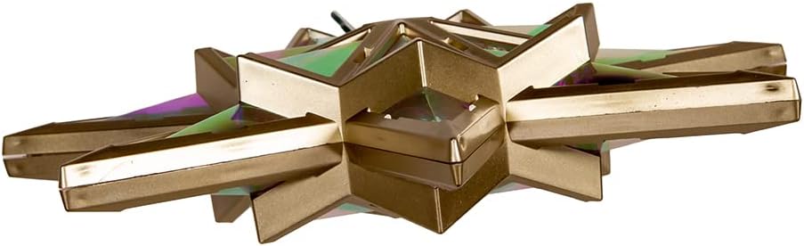 Kurt Adler 11.5-Inch 21-Light 7 Point LED Iridescent Star Tree Topper