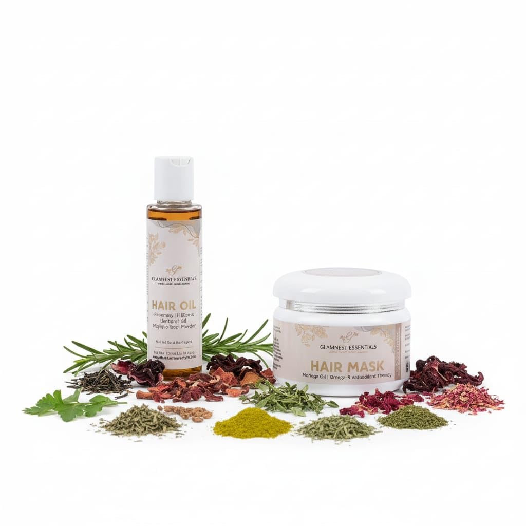 Glamnest Essentials Hair Oil & Hair Mask Combo Pack – Natural Hair Care, Strengthens, Nourishes & Promotes Hair Growth, Anti-Hair Fall, For All Hair Types, 100% Chemical-Free-picture-45