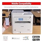 Canon imageCLASS MF287dw - Monochrome, Duplex, Wireless Laser Printer, All-in-One Print, Copy, Scan, Fax, Auto Document Feeder, 1 Year Limited Warranty, 35 PPM, White - Image 5