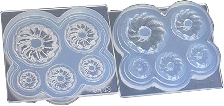 Silicone Mold, Miniature French Cruller Donut 3D Mold, for UV Resin, Epoxy and Clay, Floree C-700