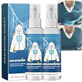 2 Stück Antistatik Spray Kleidung 100 ml,Antistatisches Spray für Kleidung, Haare, Möbel, Couch & Sofa,Anti Statik Spray, Antistatik Spray Möbel, Antistatik Spray Kleidung, Antistatik Spray Couch