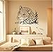 YFKSLAY Adesivi murali Decorazioni per la casa Adesivi murali Leopardo Tigre Tigre Gatto Adesivi in Vinile Decorazione per la casa Camera da Letto Vita Adesivi murali per Decorazione 57 * 73