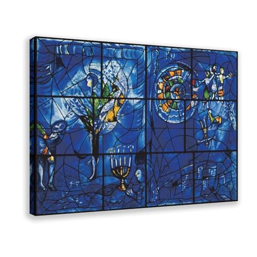 Toile America Windows Marc Chagall | Déco murale bureau 30x45
