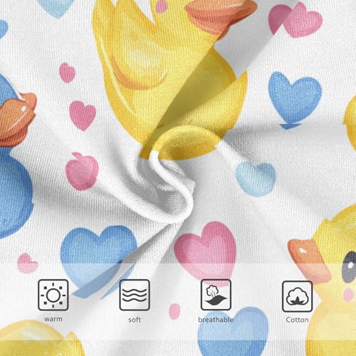 Wusikd Yellow Ducks Girls' Underwear Cotton Pink Girls Briefs Soft Toddler Underwear 2T3