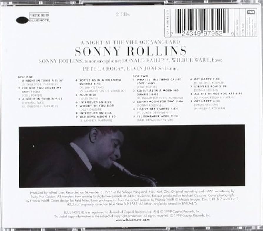 レコード　ソニー・ロリンズ　A Night At The Village Van Amazon.co.jp: A Night At The Village Vanguard: The Complete
