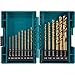 Makita B-65399 Impact Gold 14 Pc. Titanium Drill Bit Set, 1/4 In. Hex Shank