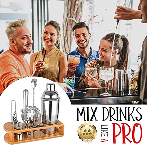 Wukuna BAR-12 Cocktail Shaker Set Bartender Kit : 12-Piece Bar Tool Set thumb #4