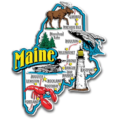 Imán decorativo Maine Jumbo 3.3" x 4" Classic Magnets