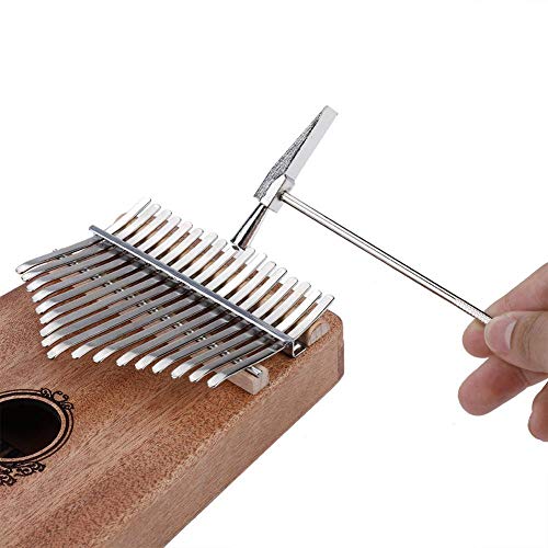 Dilwe Pouce Piano, 17 Touches Kalimba en Acajou avec Marteau Tuning, échelle Autocollant, Chiffon de Nettoyage, Sac… - Les Beatles, Paul McCartney, John Lennon, RIngo Starr, George Harrison Dilwe Pouce Piano, 17 Touches Kalimba en Acajou avec Marteau Tuning, échelle Autocollant, Chiffon de Nettoyage, Sac… – Image 6