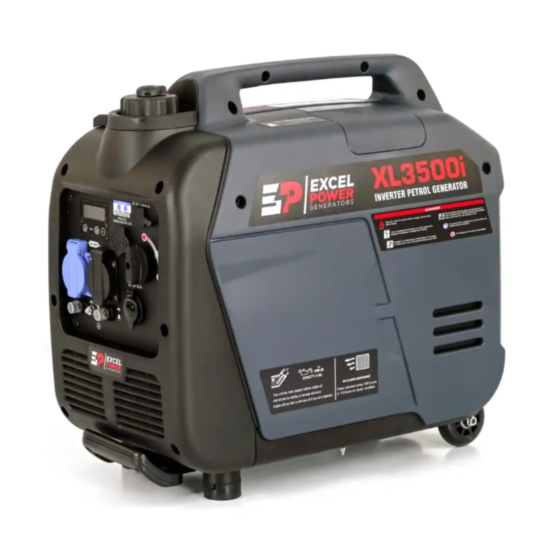 Excel Power 3.2KW True Sine Wave Petrol Inverter Generator Ideal For Camping, Fishing, Motorhome, Caravan, Outdoor Adventure 2 Year Warranty