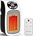 Produktbild KESSER® Steckdosen Heizlüfter Energiesparend Mini mit Fernbedienung Keramik Heizung mit Thermostat - Elektroheizung Lüfter 500W - Temperaturregelung Timer Büro Badezimmer Schlafzimmer