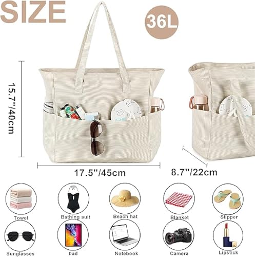 Bluboon Waterproof Tote with Wet Compartment