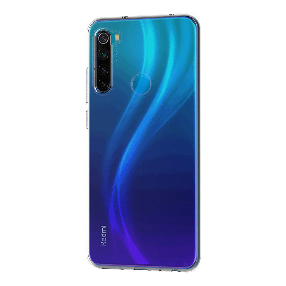 AICEK Compatible con Xiaomi Redmi Note 8 Cover, Trasparente Silicone Custodia Protettiva Molle di TPU Bumper Case Sottile