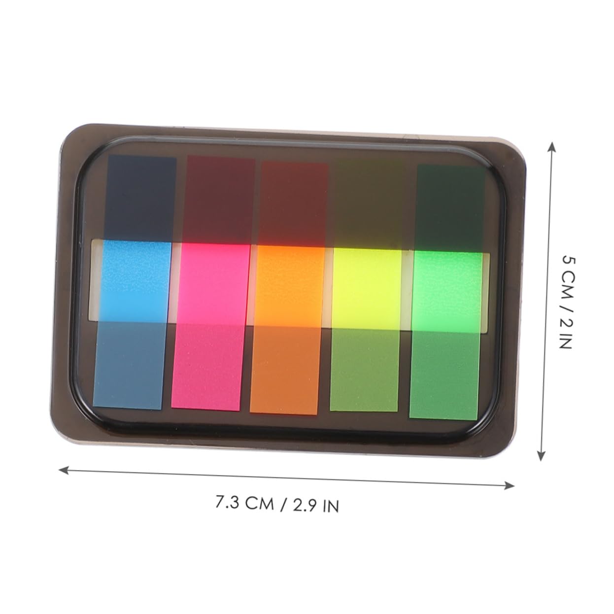 DOITOOL 5 Series Pestañas Adhesivas Fluorescentes Libros De Cajas De Notas Índices Estudio Y Oficina Marcadores De Páginas Reutilizables Y Prácticos Organización 6 Cajas*5