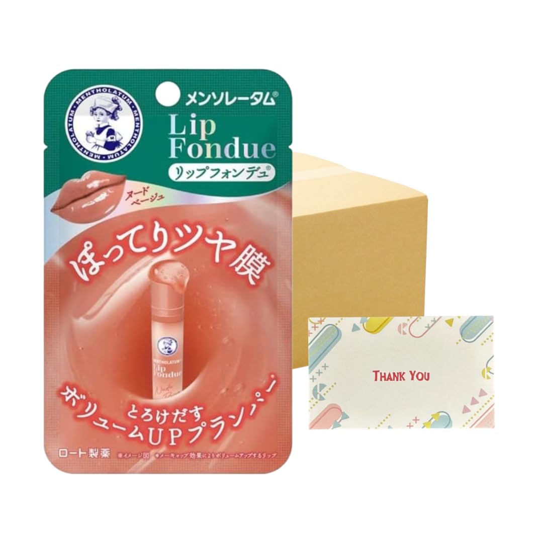 Amazon.co.jp: ロート製薬 メンソレータム リップフォンデュ ヌード