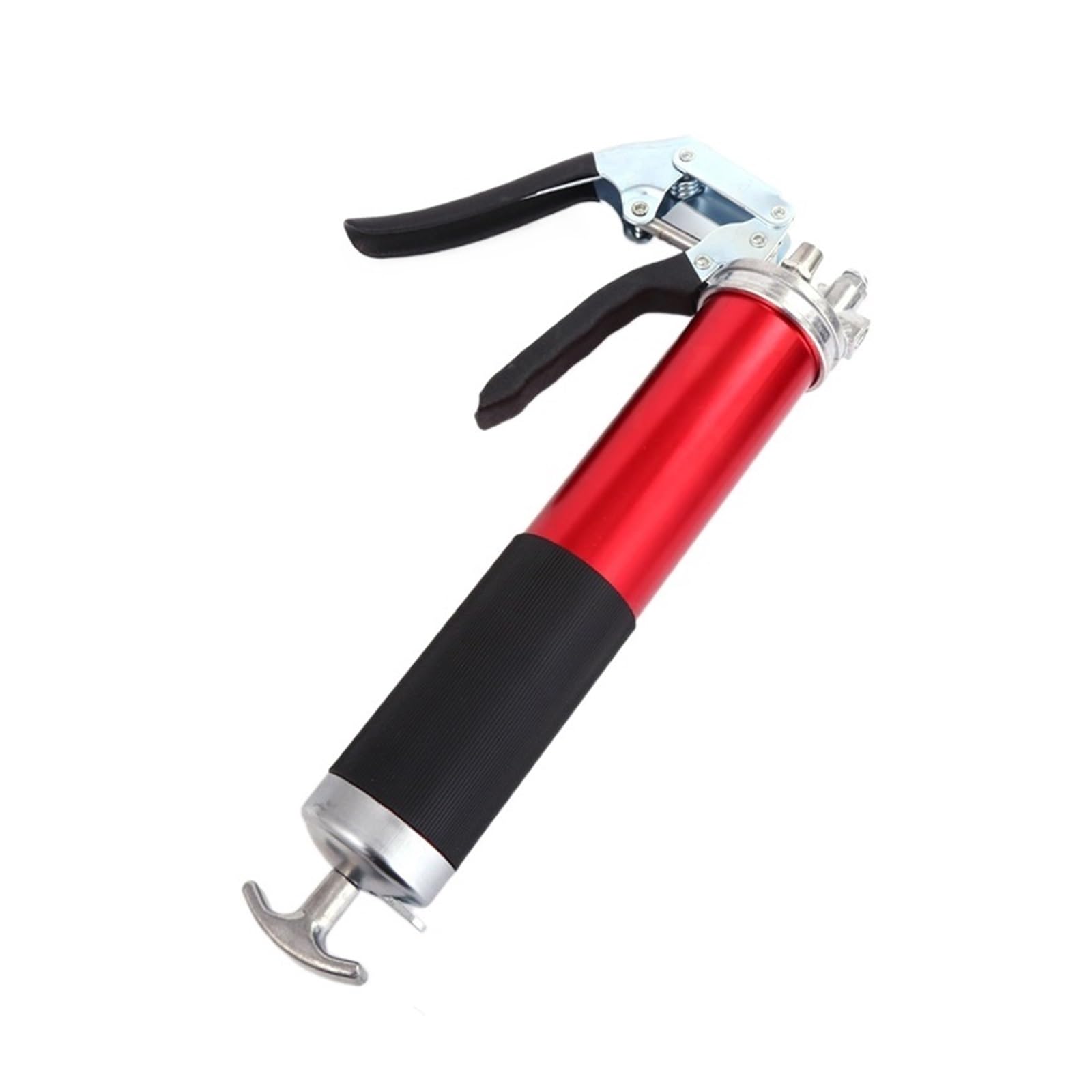 Grease Gun,Heavy-Duty Handle Grease Gun Portable 10000 PSI 400cc Hand Lever Grip Grease Gun Greasing Injection Hose Machine Tools (Color : Red)