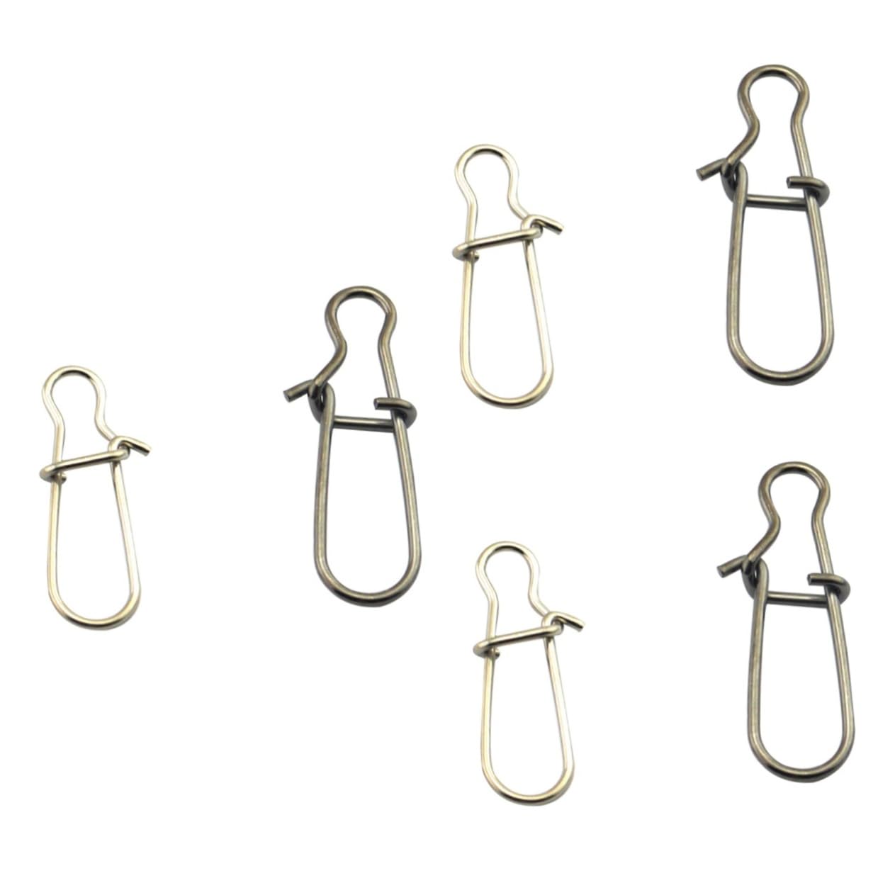 POPETPOP 300 Pièces connecteur de Broche de pêche émerillon de pêche Fermoir de pêche Pieces Fishing goupille connecteur de sécurité pour la pêche connecteur de leurre de pêche palier Pivot