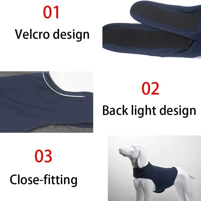 My Furry Friend Dog Anxiety Relief Jacket Coat, Navy Blue, X-Small - Image 3