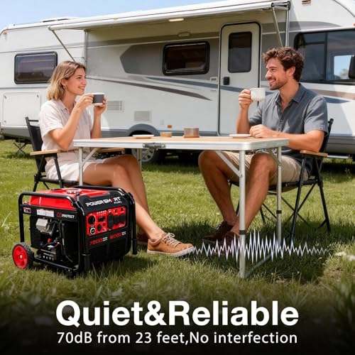 Image of PowerSmart 7000-Watt Open Frame Inverter Generator, 120V /240V Dual Voltage, Clean Power for Sensitive Electronics, Electric Start Portable Generator for Home Backup & RV Camping - Gas Powered