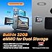 DDPAI 4K Dash Cam Front and Rear, Built-in 32G eMMC Dual Dash Car Camera,64GB Card Included Dashcam,Night Vision Dash Camera,5GHz WiFi, 7 Days Parking Mode,GPS,3