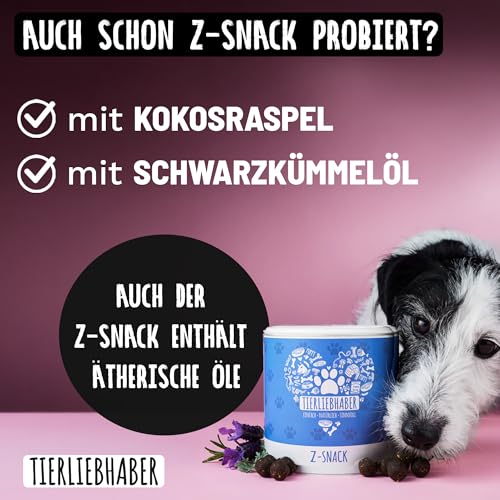 TIERLIEBHABER – Z-Spot 3X 50 ml Flohmittel Hund & Zeckenschutz – Pflanzliches Zecken- & Hunde Flohmittel – Floh und Zeckenschutz für Hunde Spot On mit Neemöl, Lavendel & Geraniol