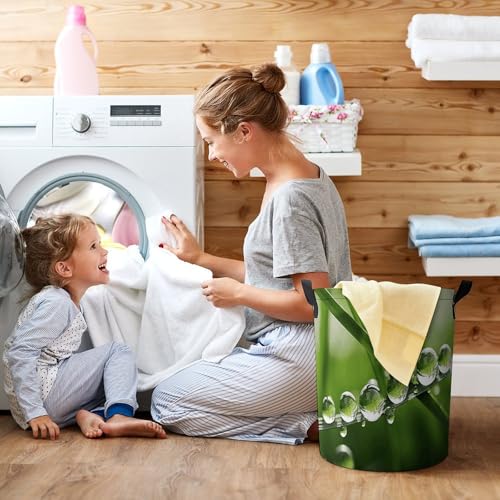 Panier à linge avec couvercle pliable et imperméable pour masquer le linge et stopper l'humidité