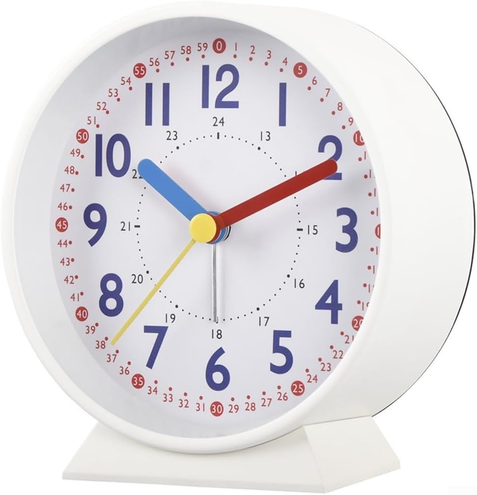 Feegow Silent Alarm Clocks Bedside Non Ticking, Luminous Silent Clock