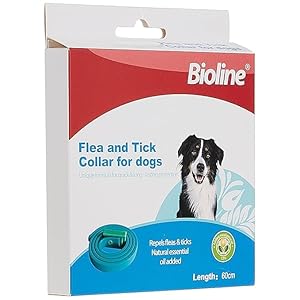 Tick Collar for Dogs & Cats | Anti Tick Flea Dog Collar | 8 Month Protection | Adjustable Waterproof Dog Collar Chain | Anti Tick Collar for Dog for All Breeds | Dog Ticks Product for Dog Cats 60Cm