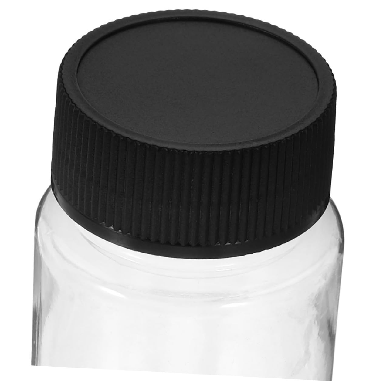 SOLUSTRE 12pcs Plastic Sample Bottles Wide Mouth Reagent Bottles W/caps Laboratory Liquids Storage 100ml Black Cap Secure Seal for Samples