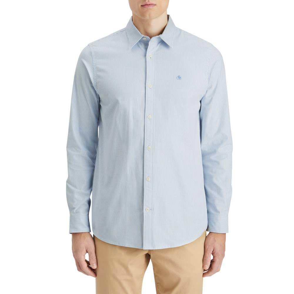 Scotch & Soda Oxford Shirt, Camisa, Hombre, Blue Stripe, XXL