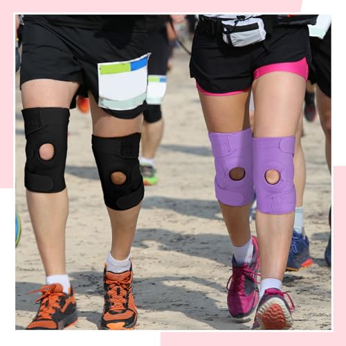 Image of Foilswirl 1 Pcs Kids Knee Brace with Side Stabilizers,Pink | Patella Gel Pad Opening, Adjustable Straps Youth Child Knee Brace Support, Meniscus Tear Sports Running
