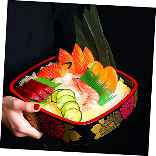 Plato sushi multifunción con patrón clásico de crisantemo miniatura 3