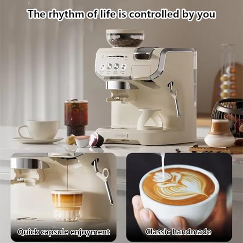 Cafetera 3 en 1 con molinillo y depósito 2 L miniatura 6