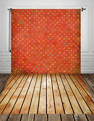 HUA PHOTO® 150*300cm Encargo Raindrop telón de fondo rojo de lunares fondos de fotografía bebé foto de fondo de vinilo fondos para la foto telón de fondo D-9951