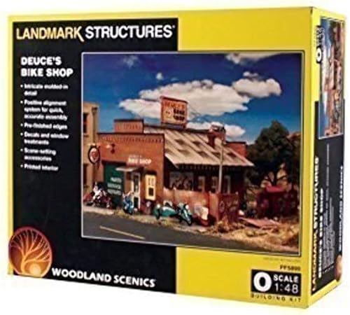 Miniatura 7 de Maqueta de tienda de motos a escala Woodland Scenics.