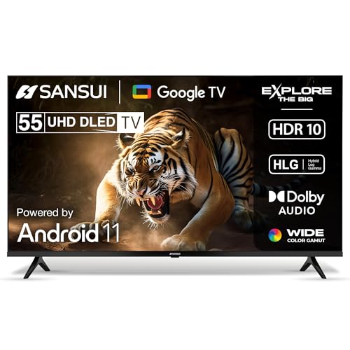 Image of SANSUI 140 cm (55 inch) 4K Ultra HD Smart Google TV with A+ Grade IPS Panel Dolby Audio & Film Maker Mode LED TV(JSWG55GSUHD)