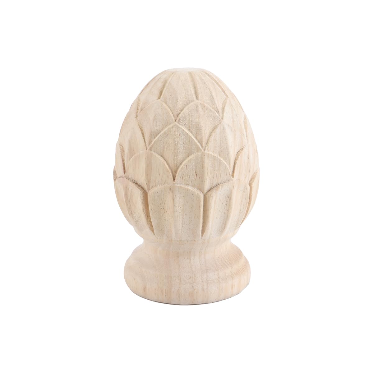 Alide European Pineapple Carved Wood Finial,Decorative European Style Post Finial, for Staircase Posts, Furniture Decoration