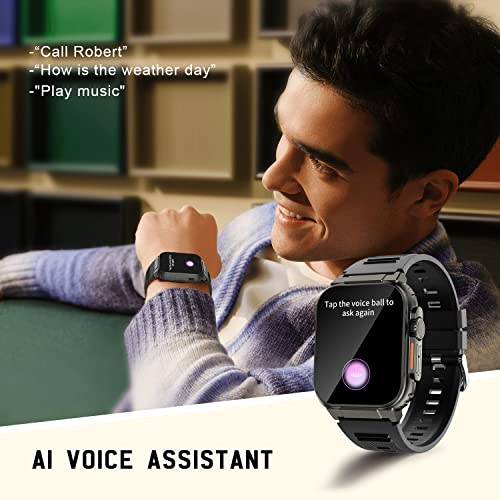 Dico Das Smart Watches With Bluetooth Call(Answer/Dial Calls),60Days Extra-Long Battery Life,Fitness Tracker Watch For Iphone/Android Phone,Ip68 Waterproof(Brown) #TOP7