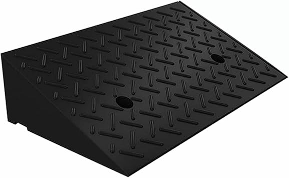 Rubber Ramps for Door Threshold with Slip-Resistant Surface, Temporary Ramps for Steps, 1-6 Inch Rise Handicap Ramps for Home Entry Over Steps Size 39x12x5.5in