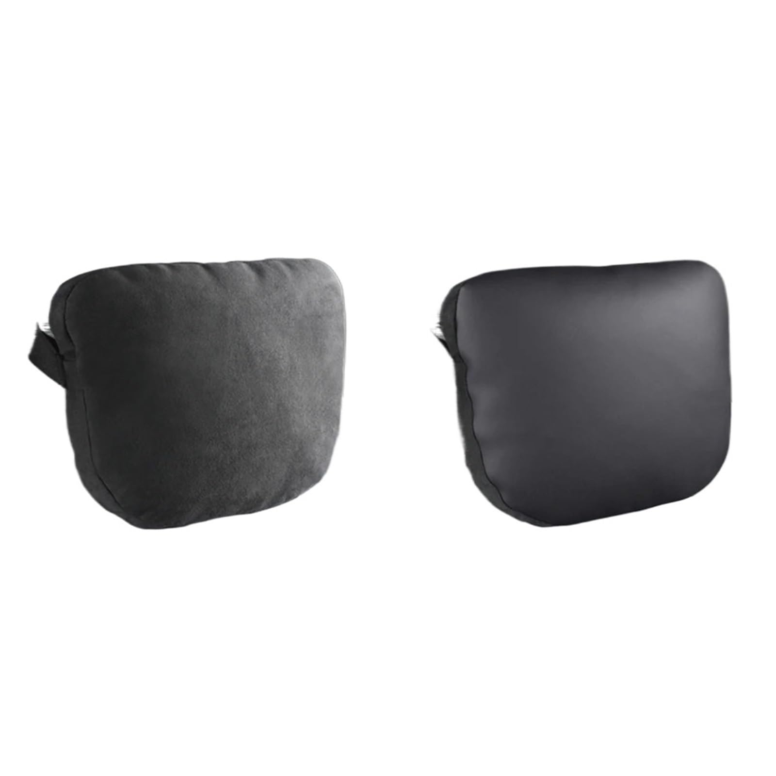 Coussin de nuque auto à mémoire de forme universel en cuir PU noir