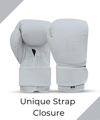 Miniatura 2 de Fight 2 Finish MATT - Guantes de boxeo para hombres y mujeres, guantes de cuero para entrenamiento profesional de artes marciales mixtas,