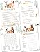Baby Shower Games for Boy or Girl - Set of 4 Games for 30 Guests - Double Sided Cards - Baby Shower Supplies - Woodland Animals
