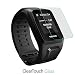 Tomtom Spark Screen Protector, BoxWave [ClearTouch Glass] 9H Tempered Glass Screen Protection for Tomtom Spark