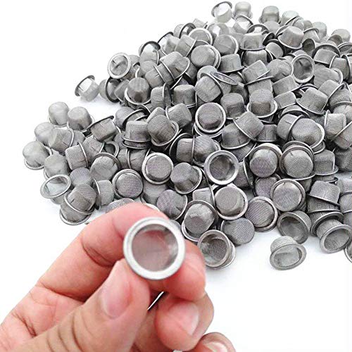 12 Pcs 16mm Stainless Steel Pipe Screen Filters Bowl Shaped Crystal Tobacco Pipe Screens - Image 3
